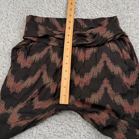 Free People Got Me Twisted Harem Pants Black Print - Picture 8 of 10